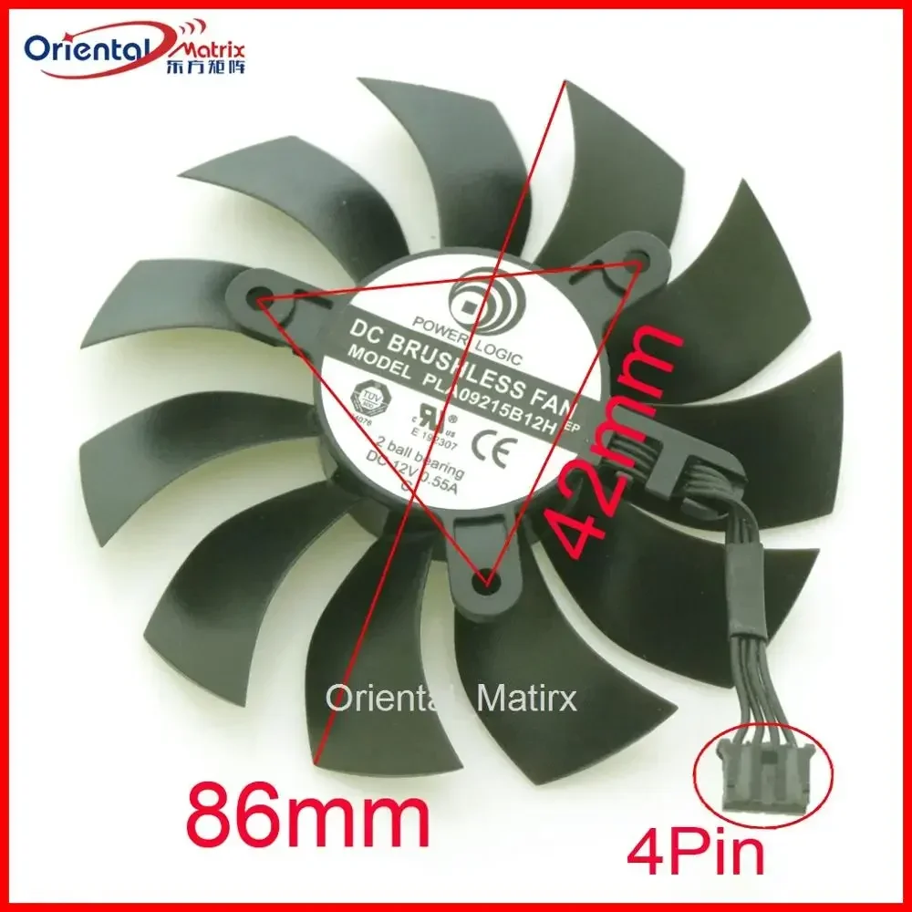 Gpu Cooler - PLA09215B12H 12V 0.55A 86mm 4Pin GPU
