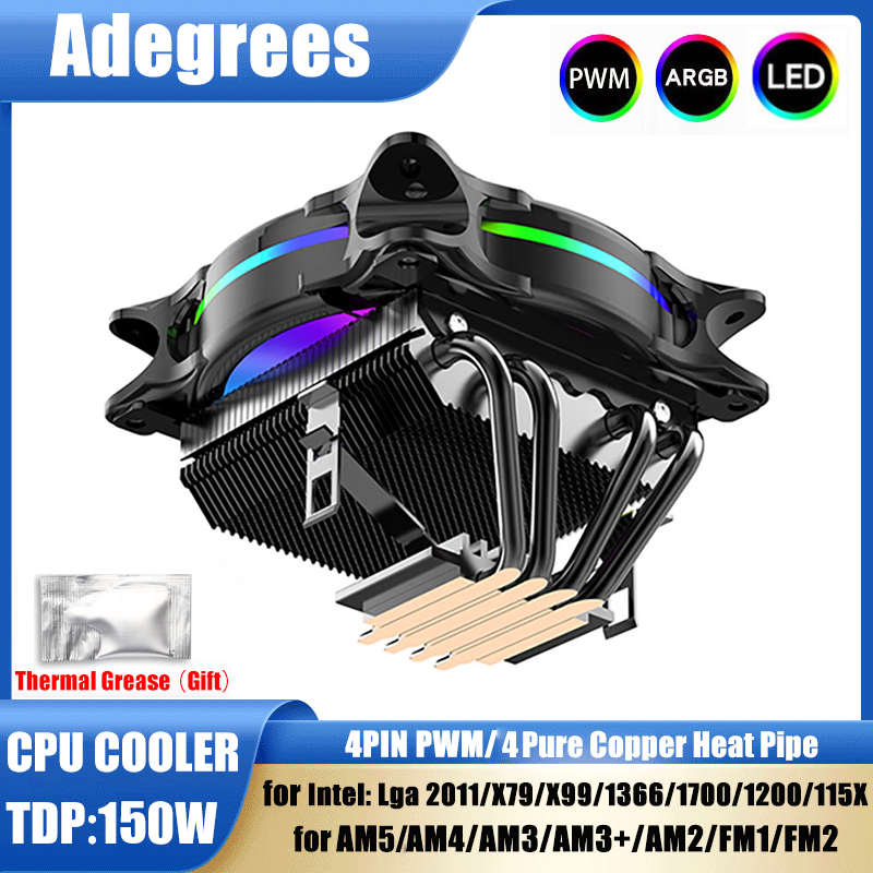 Cpu Heatsink - X99 CPU Air Cooler 3Pin/4Pin ARGB