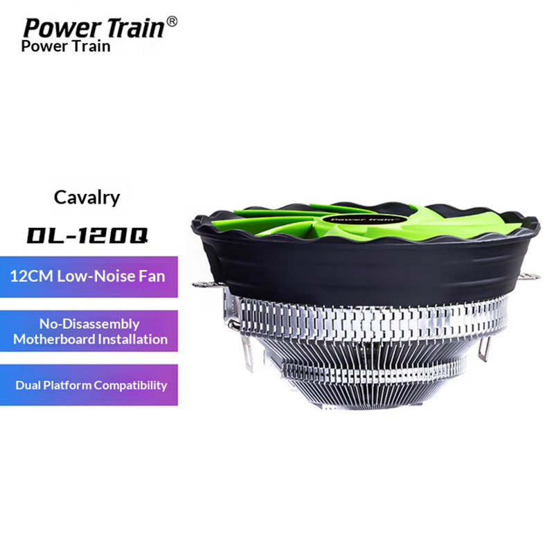 Air Cooler Cpu - PowerTrain Armored DL120Q Under-Pressure CPU Cooler