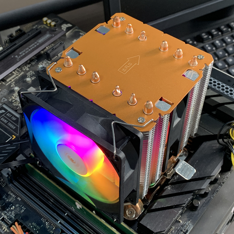 Air-cooled CPU Cooler 90mm RGB - đánh giá và giá Air Cooler Cpu
