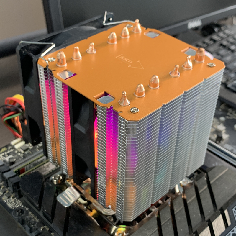 Air-cooled CPU Cooler 90mm RGB - đánh giá và giá Air Cooler Cpu
