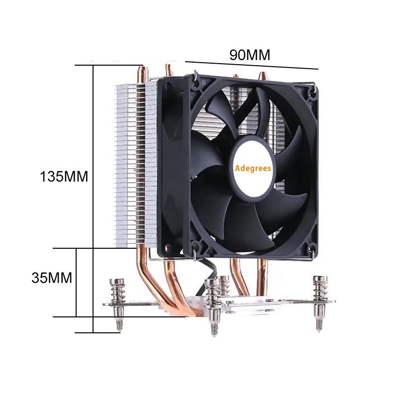 2Heat Pipes X99 CPU Air Cooler - đánh giá và giá Cpu Heatsink