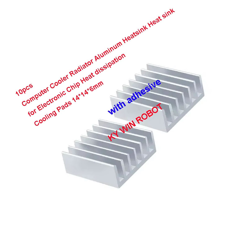 10Pcs Mini Adhesive Aluminum R - đánh giá và giá Heatsink