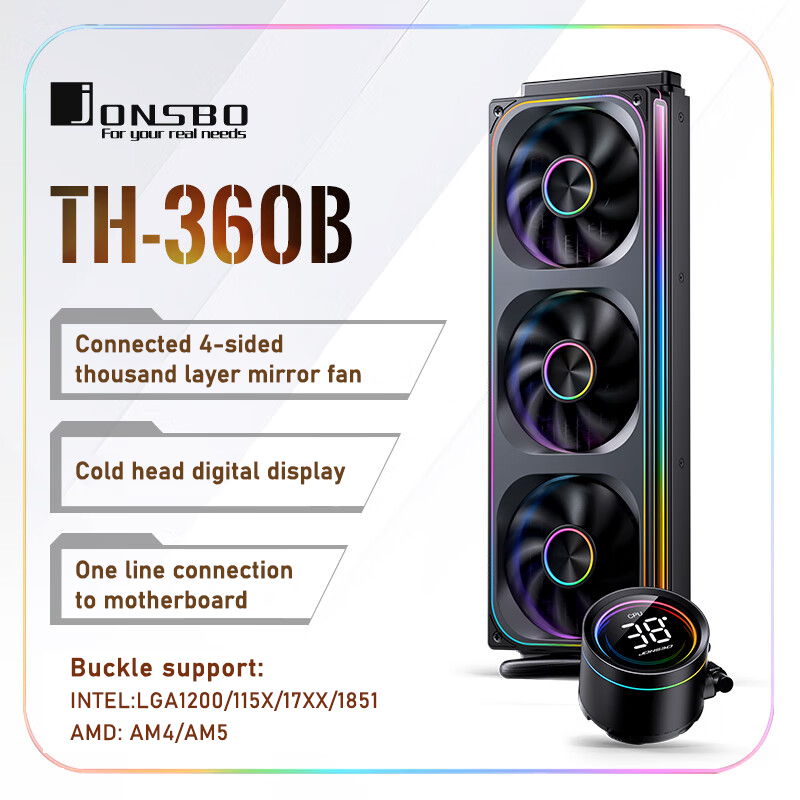 Jonsbo TH-360 AIO CPU Liquid C - đánh giá và giá Aio Liquid Cooler